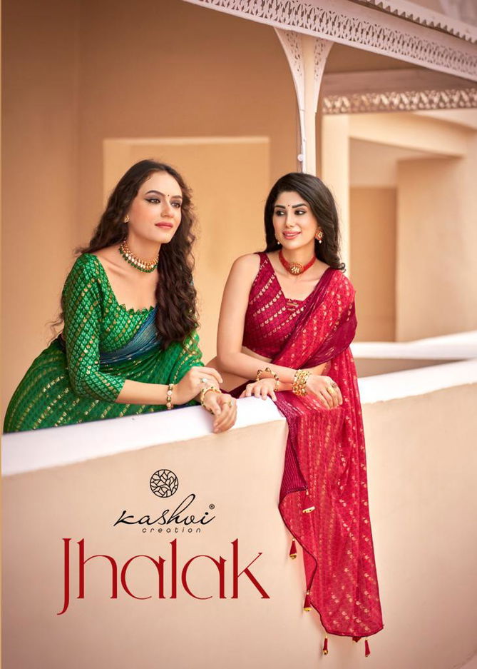 Kashvi Jhalak Designer Ethnic Wear Wholesale Saree Collection